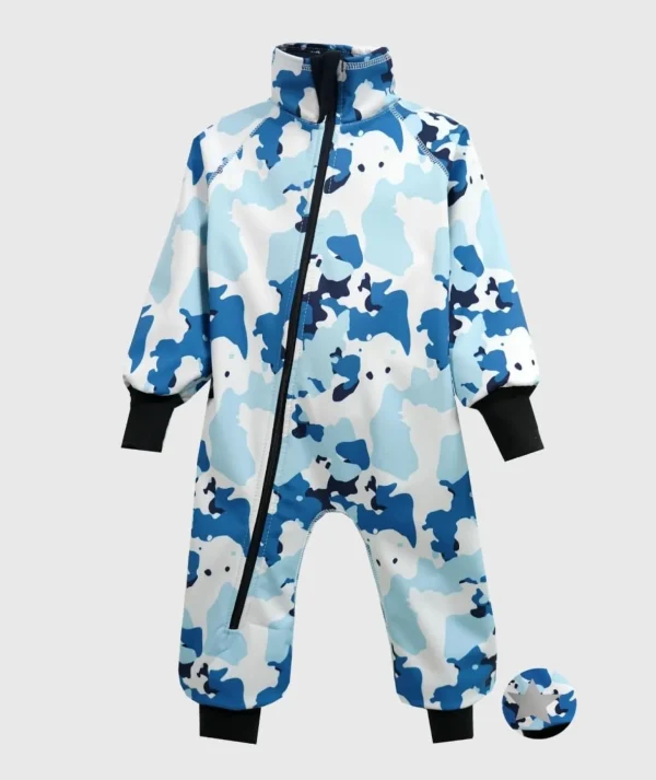 Waterproof Softshell Overall Comfy Winter Camouflage Bodysuit