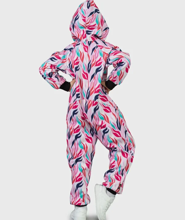 Waterproof Softshell Overall Comfy Colorful Fire Jumpsuit