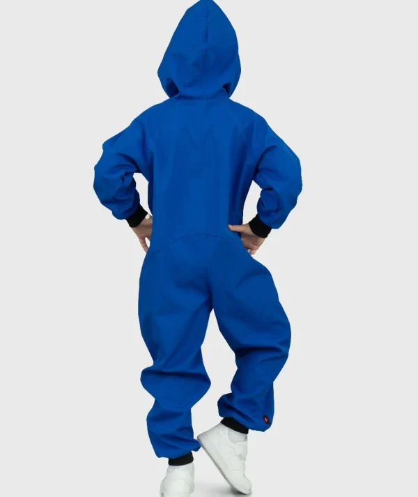 Waterproof Softshell Overall Comfy Blue Jumpsuit