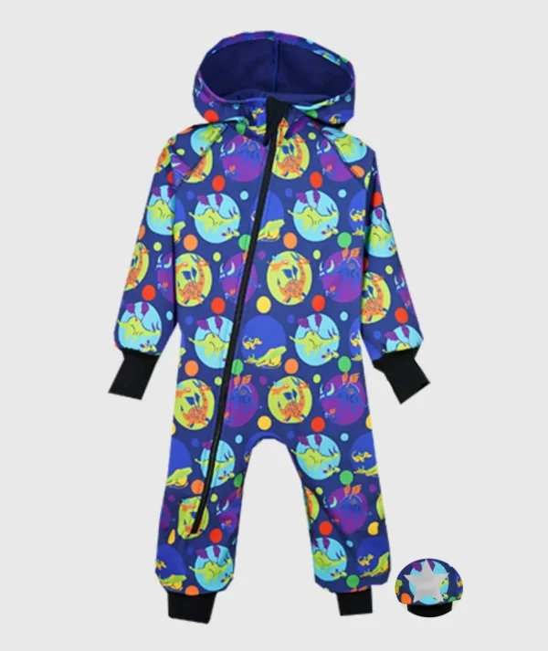 Waterproof Softshell Overall Comfy Dragons Jumpsuit