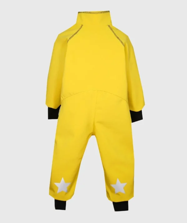 Waterproof Softshell Overall Comfy Mustard Yellow Bodysuit