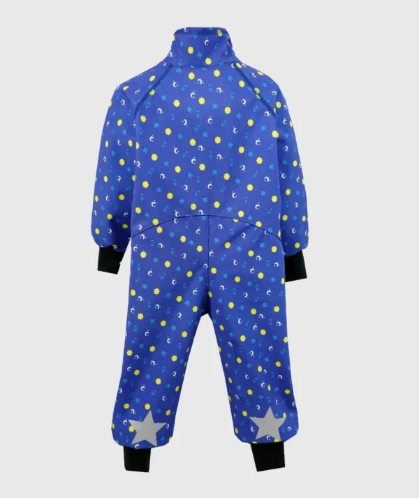 Waterproof Softshell Overall Comfy Sparkling Night Blue Bodysuit