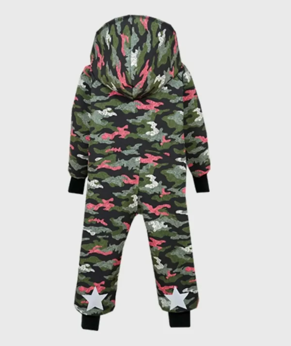 Waterproof Softshell Overall Comfy Green Camouflage Jumpsuit