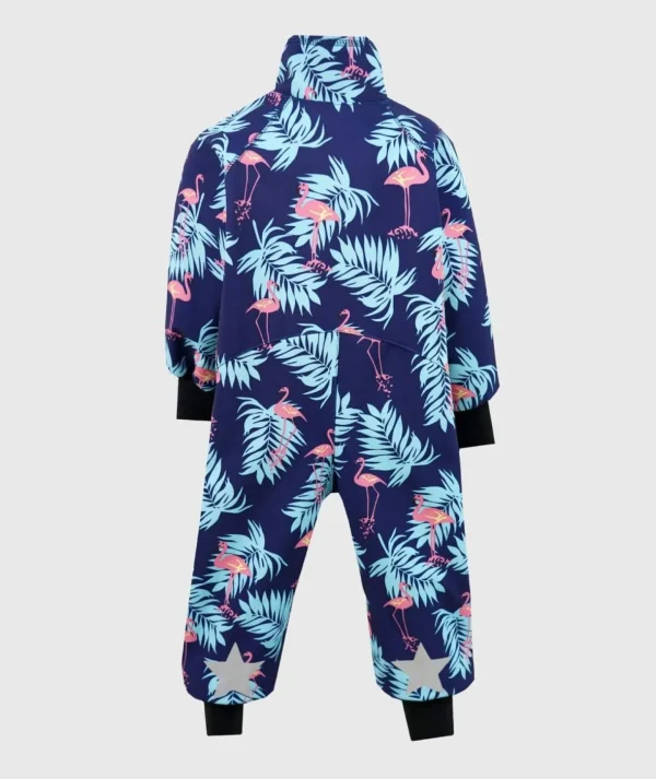 Waterproof Softshell Overall Comfy Flamingo Birds Bodysuit