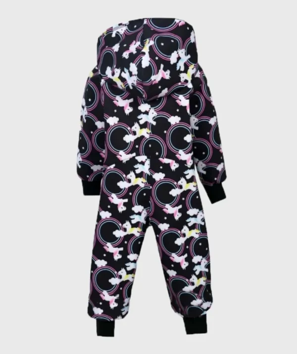 Waterproof Softshell Overall Comfy Dream Unicorns Jumpsuit