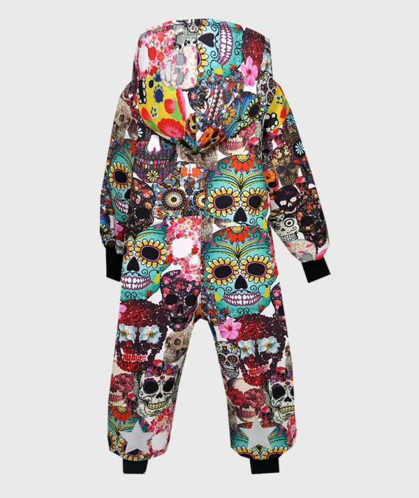 Waterproof Softshell Overall Comfy Inka Skulls Jumpsuit