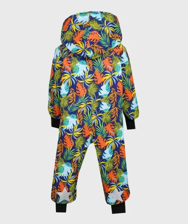 Waterproof Softshell Overall Comfy Colorful Leaves Jumpsuit