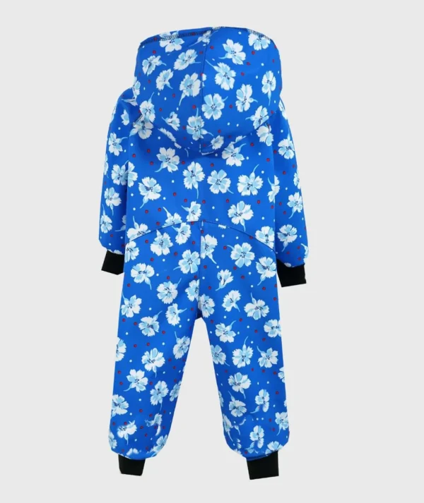 Waterproof Softshell Overall Comfy Carnation Flowers Jumpsuit