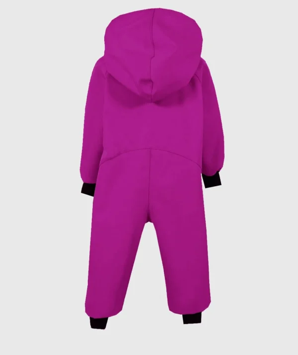 Waterproof Softshell Overall Comfy Violet Jumpsuit