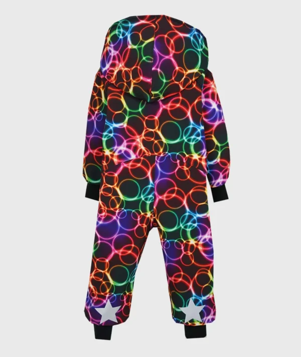 Waterproof Softshell Overall Comfy Rainbow Bubble Jumpsuit