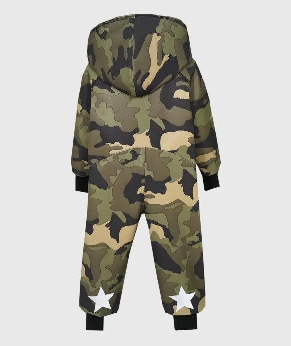 Waterproof Softshell Overall Comfy Green Military Jumpsuit