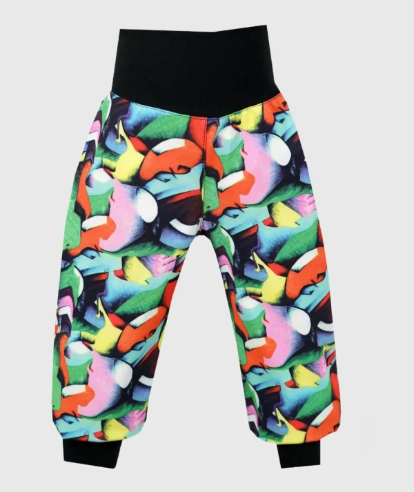 Waterproof Softshell Pants Abstract Shapes