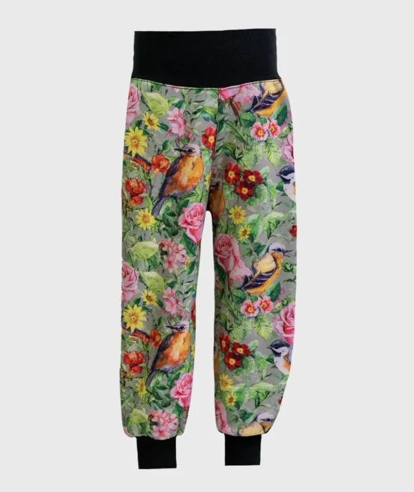 Waterproof Softshell Pants Roses And Birds