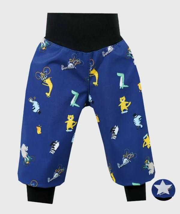 Waterproof Softshell Pants Animals Circus