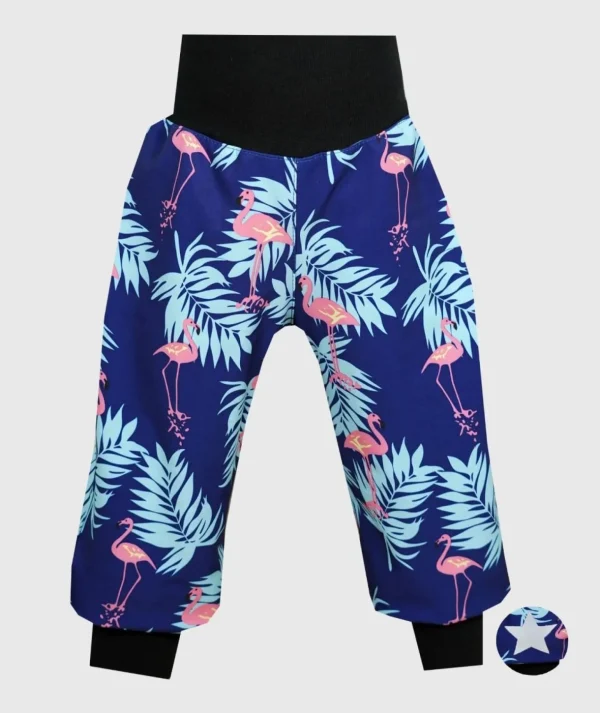 Waterproof Softshell Pants Flamingo Birds