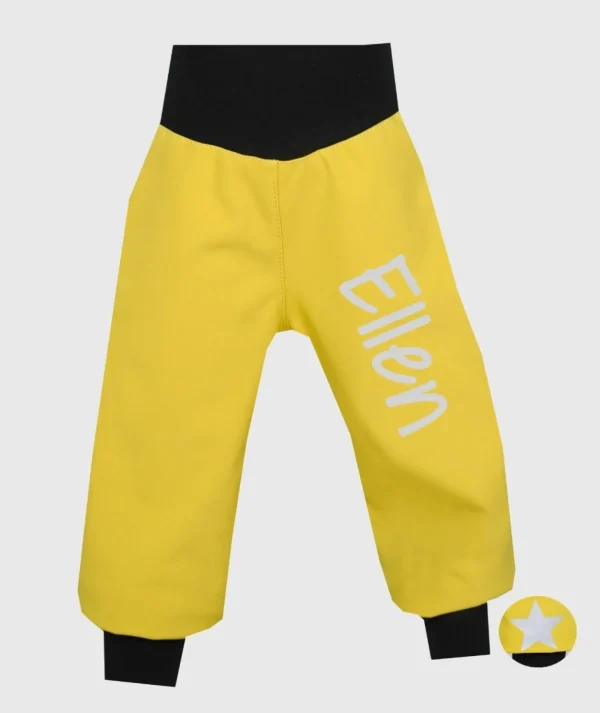 Waterproof Softshell Pants Mustard Yellow