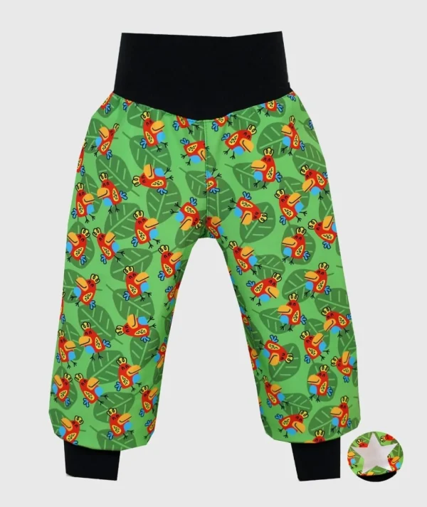 Waterproof Softshell Pants Parrots Drawings