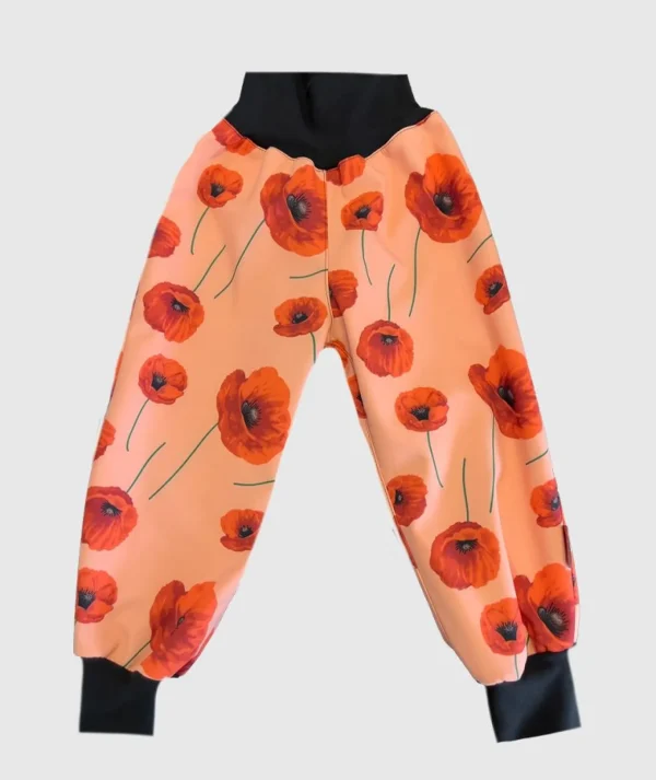 Waterproof Softshell Pants Orange Poppy