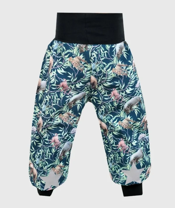 Waterproof Softshell Pants Tropical Animals