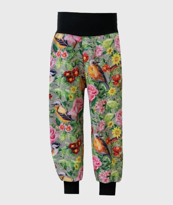 Waterproof Softshell Pants Roses And Birds