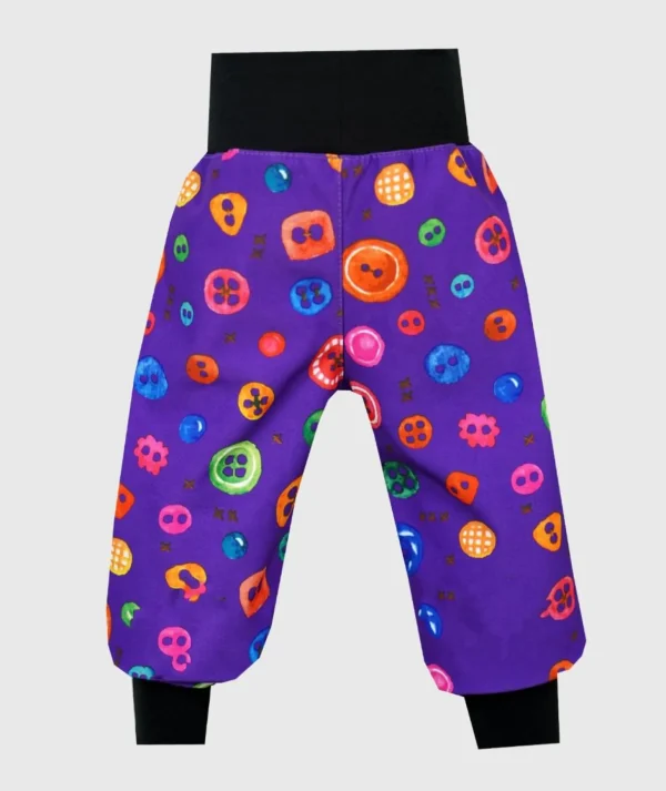 Waterproof Softshell Pants Colorful Buttons