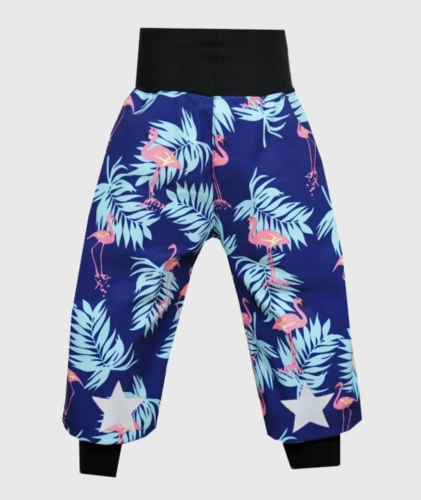 Waterproof Softshell Pants Flamingo Birds