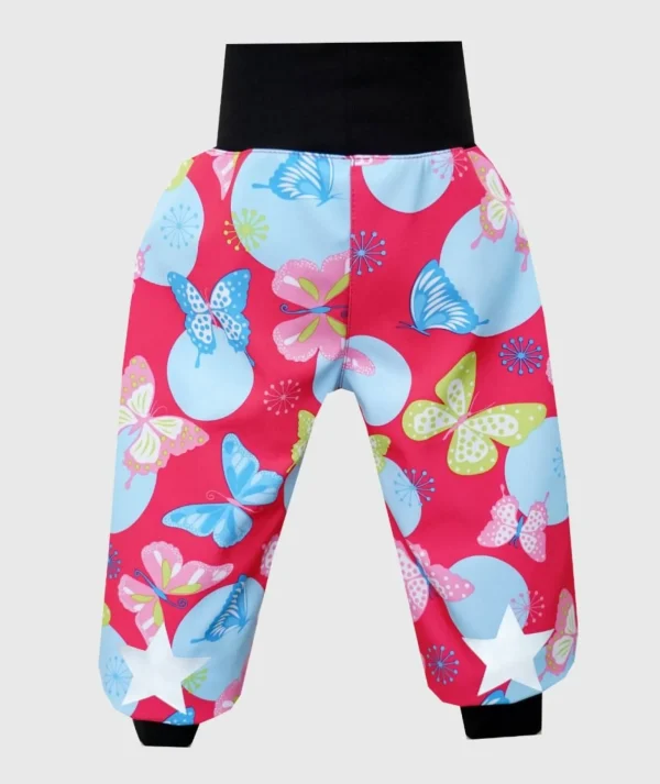 Waterproof Softshell Pants Multicolor Butterflies